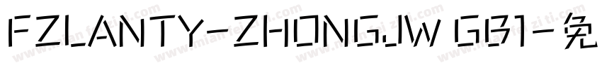 FZLANTY-ZHONGJW GB1字体转换